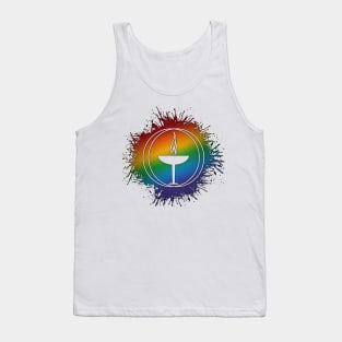 Rainbow Unitarian Universalism Symbol Tank Top